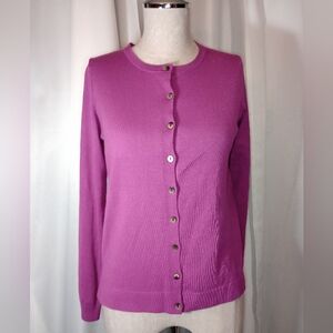 Kirkland TAG Cardigan Sweater, women , Button-Up Purple, Round Neck, M